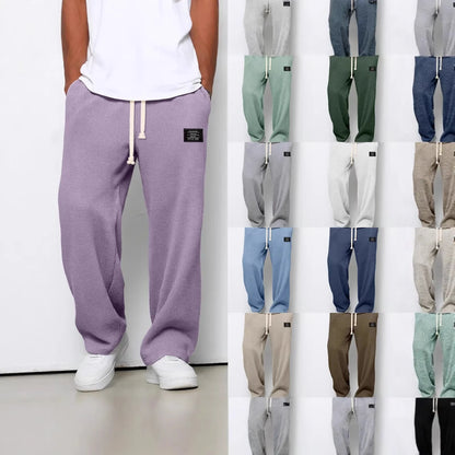 Unisex Freizeithose Waffel-Optik mit Kordelzug