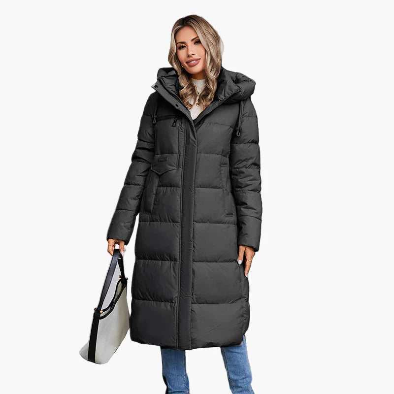 Damen Steppmantel mit Kapuze – Warmer Wintermantel für Alltag und Outdoor