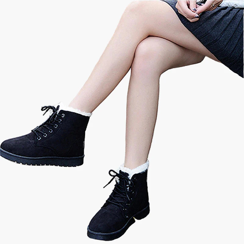 Damen Winter Stiefel mit Warmfutter – Modische Outdoor Boots für kalte Tage