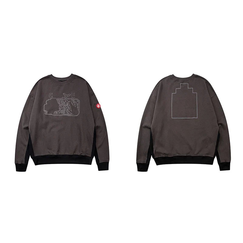 Unisex Sweatshirt mit Rundhalsausschnitt und Grafikprint