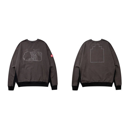 Unisex Sweatshirt mit Rundhalsausschnitt und Grafikprint