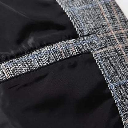 Herren Business Casual Sakko Modern Kariert – Eleganter Blazer für Büro & Freizeit