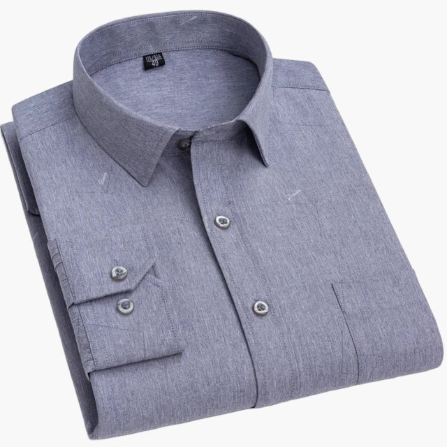 Herren Business Hemd Slim Fit – Gestreiftes Langarmhemd für Büro & Alltag