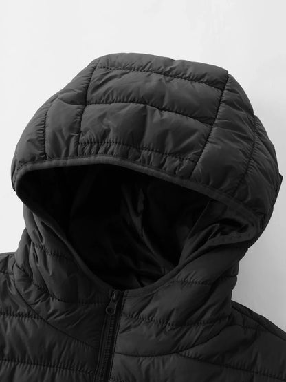 Leichte Steppjacke mit Kapuze für Damen, verschiedene Farben