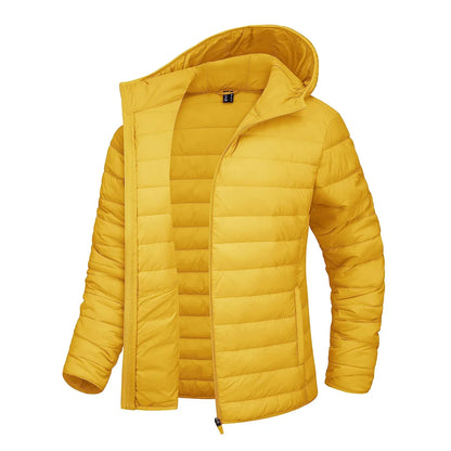 Steppjacke Damen mit Kapuze Leicht Übergangsjacke Casual Outdoor Jacke