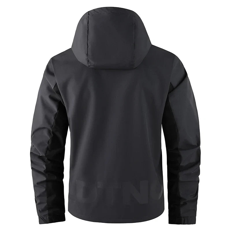 Herren Outdoor Jacke mit Kapuze & Reißverschluss Mehrfarbig