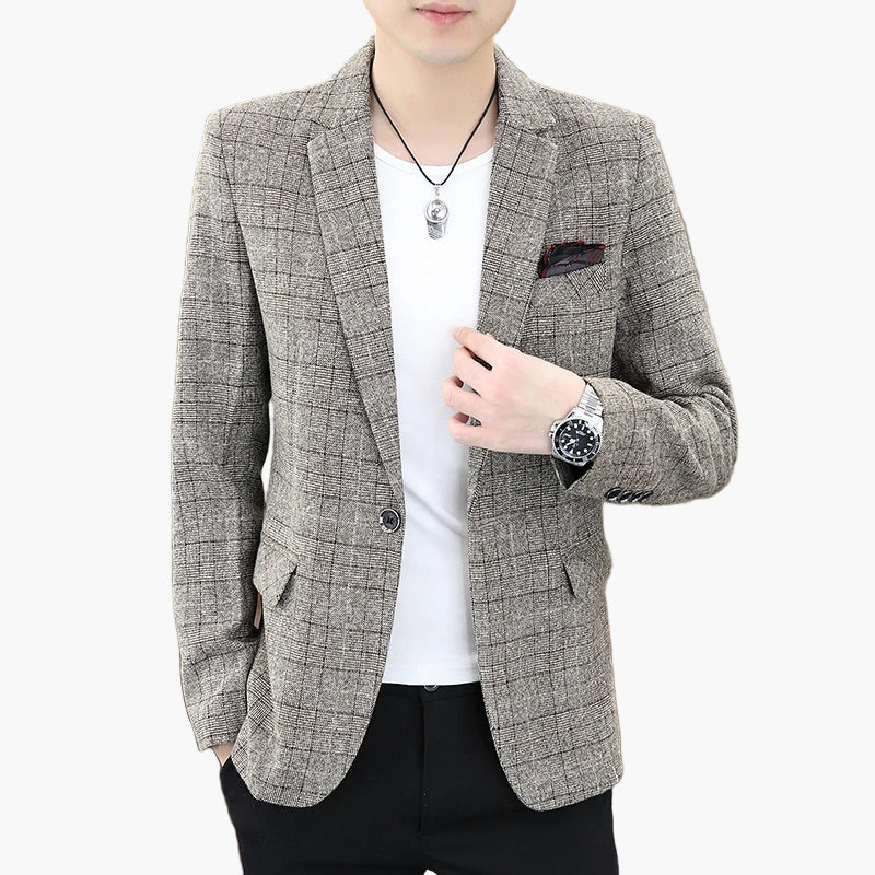 Herren Modernes Business Casual Sakko – Eleganter Blazer für Büro & Freizeit