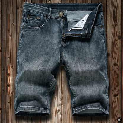 Herren Jeans-Bermudas Kurze Hose Straight Fit Denim Shorts