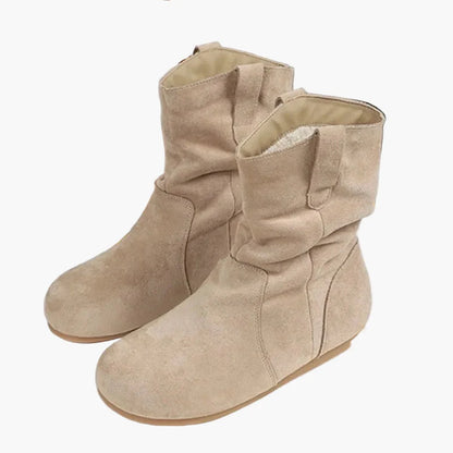 Damen Bequeme Freizeit Stiefel – Modische Slipper Boots für Alltag und Outdoor