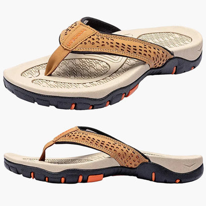 Herren Zehentrenner-Sandalen mit Fußgewölbestütze – Sportlich & Orthopädisch, Ideal für Alltag, Strand und Outdoor