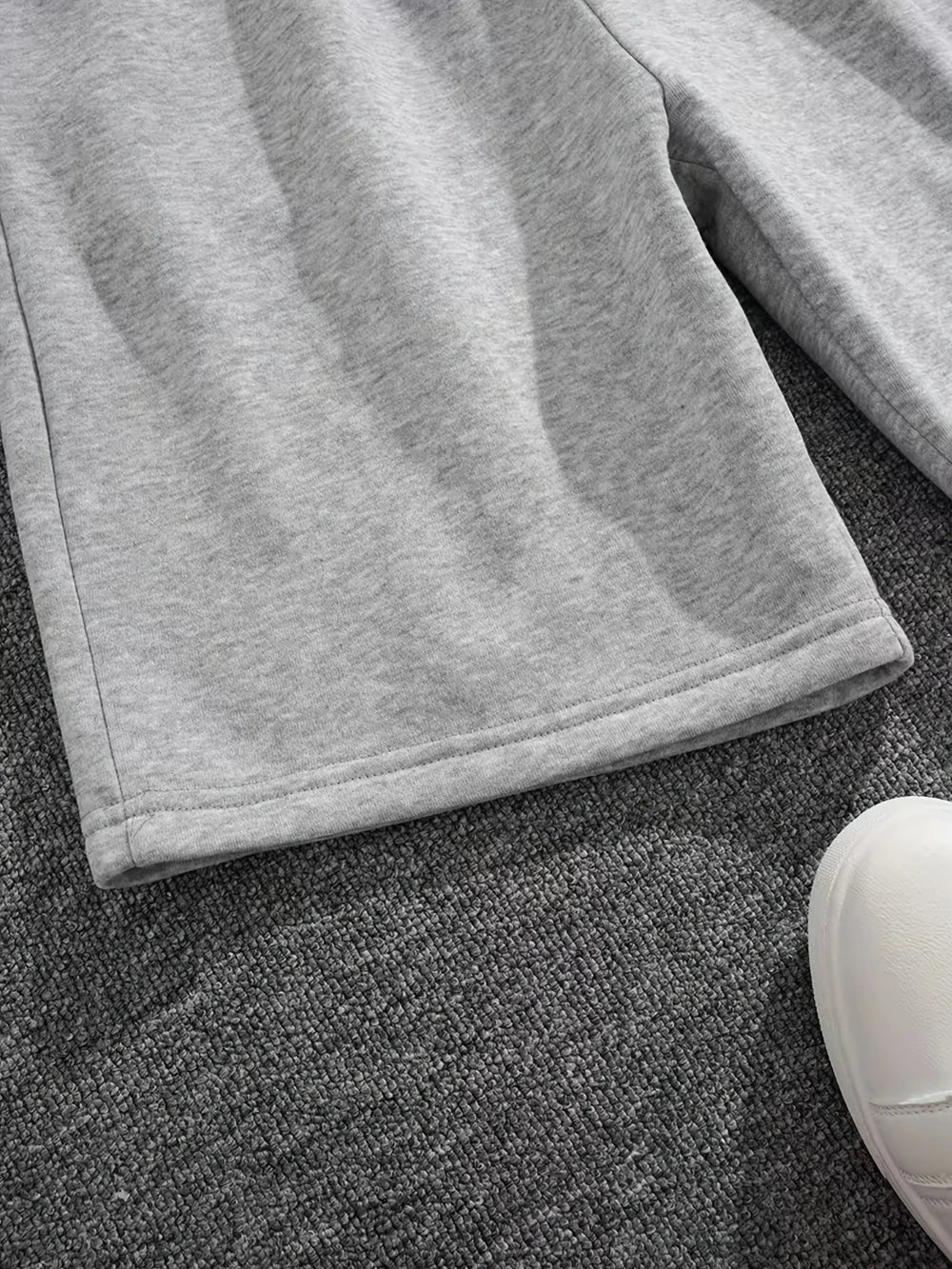 Damen Sweatshorts Grau mit Kordelzug und Taschen