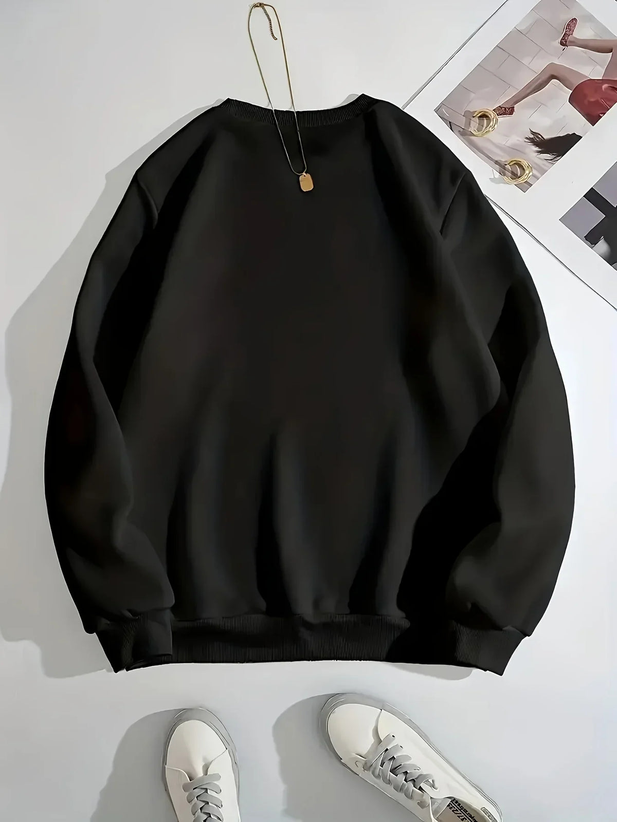 Unisex Sweatshirt mit Rundhalsausschnitt und „BROOKLYN NEW YORK“-Print