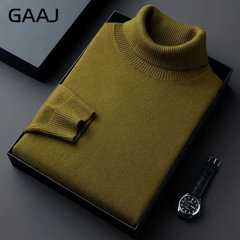 Rollkragenpullover für Herren, Feinstrick