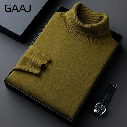 Rollkragenpullover für Herren, Feinstrick