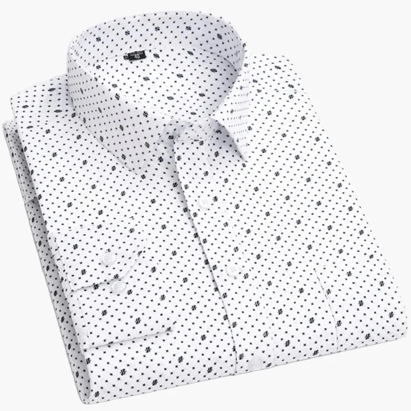 Herren Business Hemd Slim Fit – Gestreiftes Langarmhemd für Büro & Alltag