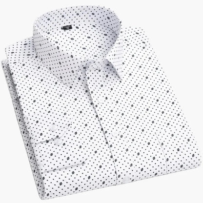 Herren Business Hemd Slim Fit – Gestreiftes Langarmhemd für Büro & Alltag