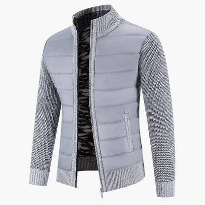 Herren Steppstrickjacke mit Reißverschluss – Modischer Freizeit- und Alltagsbegleiter