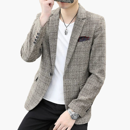 Herren Modernes Business Casual Sakko – Eleganter Blazer für Büro & Freizeit