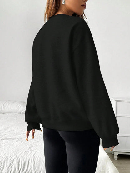 Unisex Basic Rundhals Sweatshirt Langarmshirt Grau