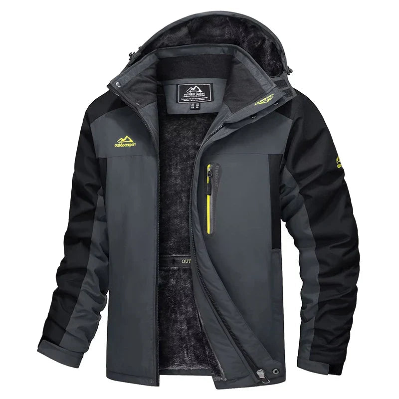 Jacke mit Kapuze und Reißverschluss