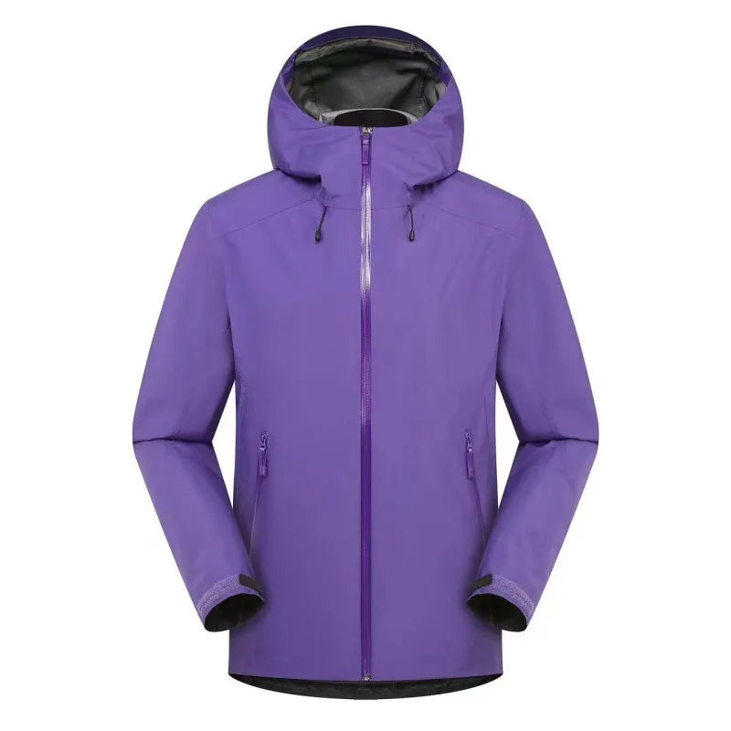 Unisex Outdoorjacke mit Kapuze – Wetterfest