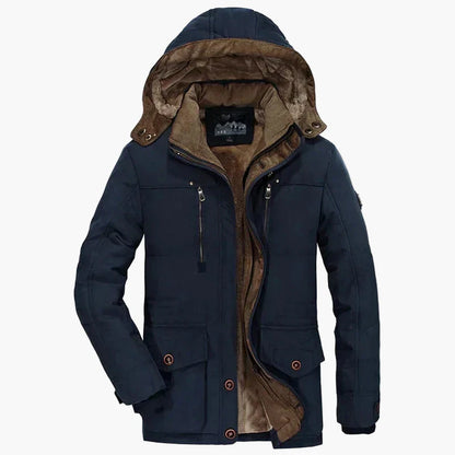Herren Winter Parka Jacke mit Kapuze – Outdoor Warm Gefüttert, Freizeit & Alltag