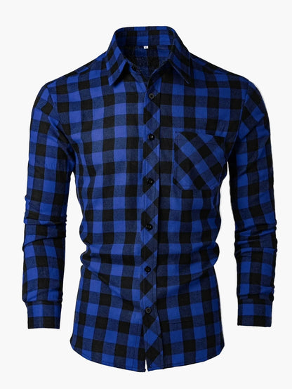 Herren Flanellhemd Kariert – Modisches Freizeithemd Slim Fit – Lässig & Vielseitig für Alltag und Outdoor