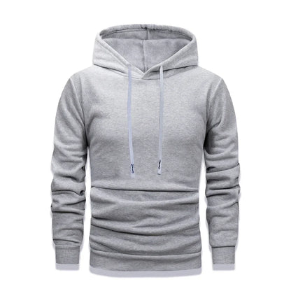Herren Hoodie Unifarben Kapuzenpullover mit Kängurutasche