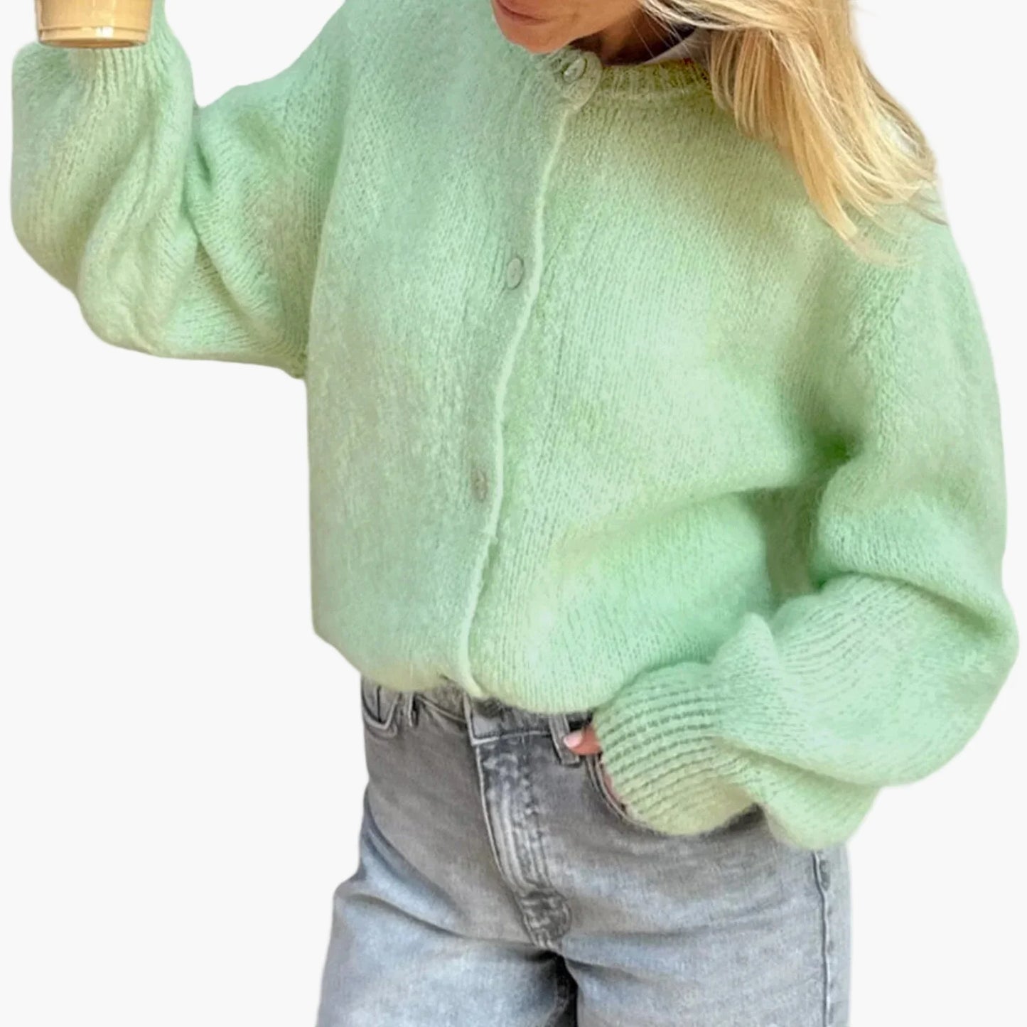 Damen Strickcardigan im lässigen Stil für Alltag und Freizeit