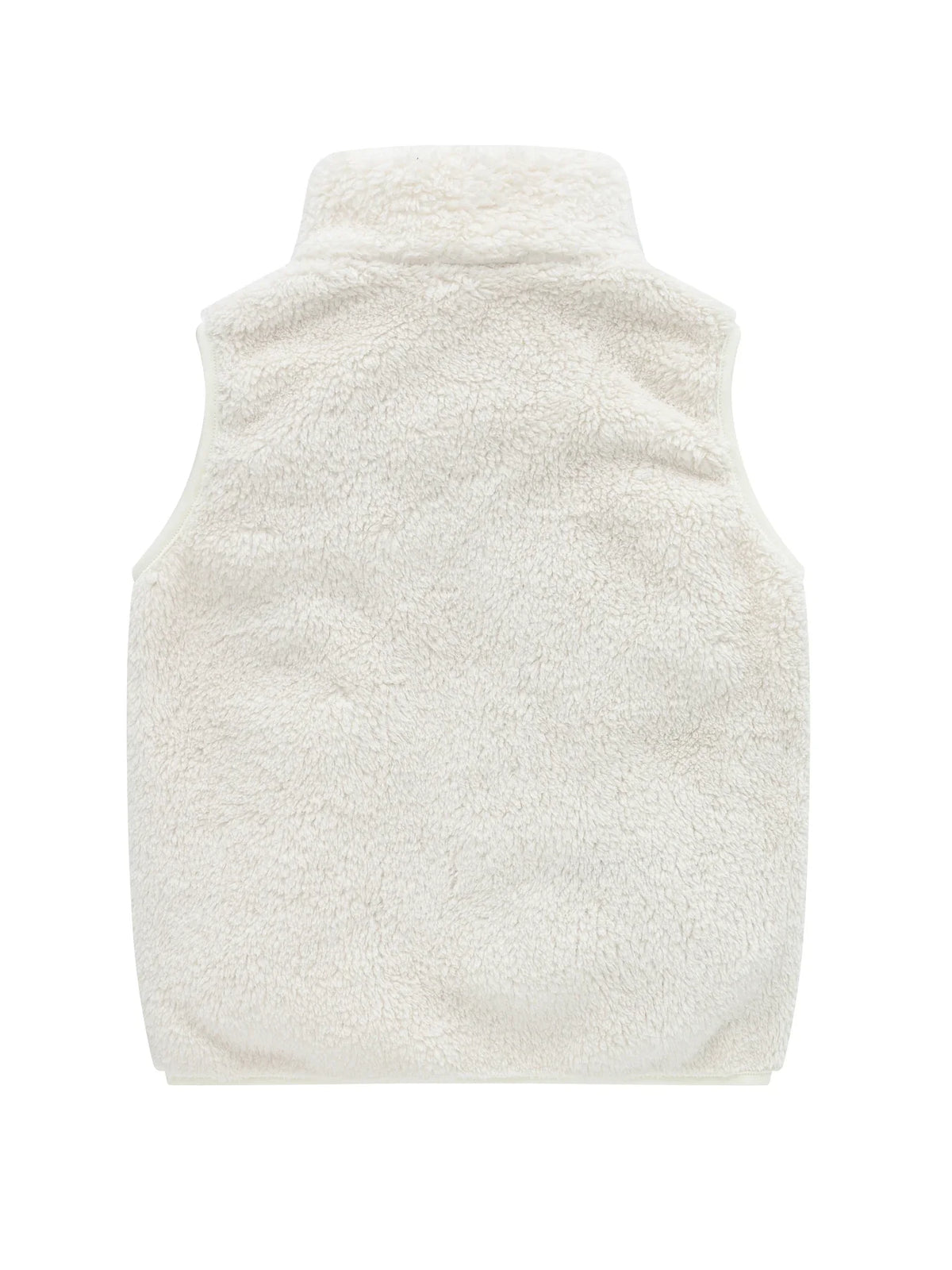 Fleece-Weste für Kinder mit Stehkragen und Reißverschluss
