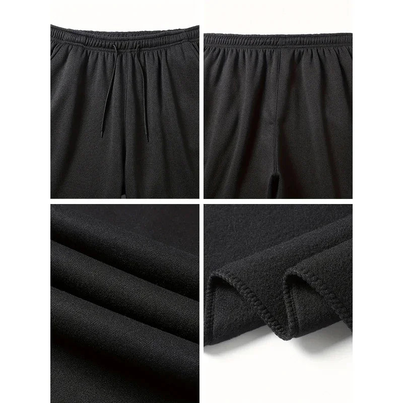 Unisex Jogginghose mit Bergmotiv, elastischer Bund, Kordelzug, Bündchen