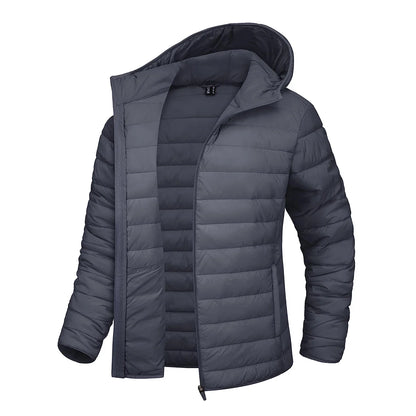 Steppjacke Damen mit Kapuze Leicht Übergangsjacke Casual Outdoor Jacke
