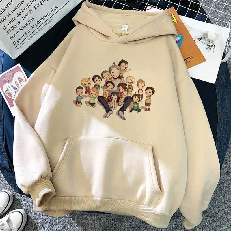 Unisex Kapuzenpullover mit Anime-Druck