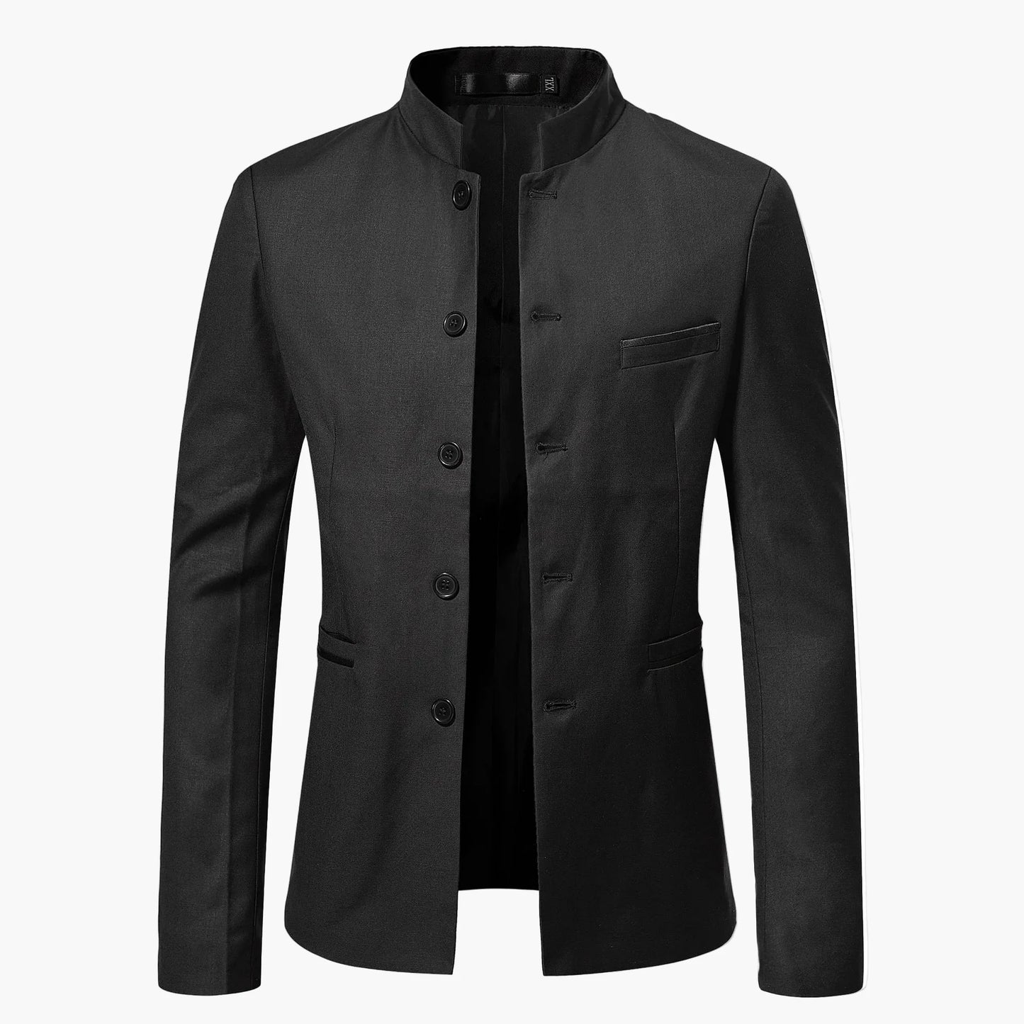 Herren Blazer mit Stehkragen und modernem Schnitt