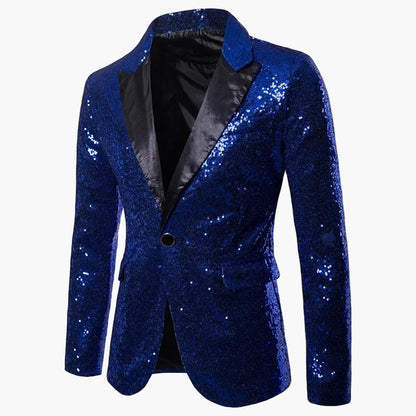 Herren Glitzer Pailletten Sakko – Party & Event Blazer im auffälligen Design