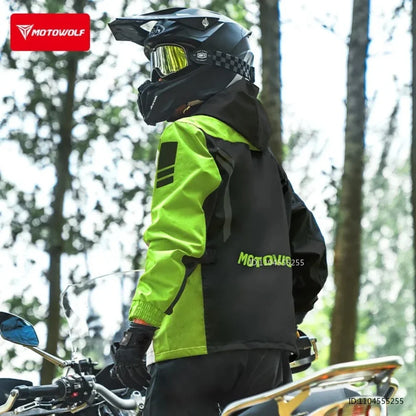 Motorrad Regenanzug Jacke und Hose Wasserabweisend Reflektierend