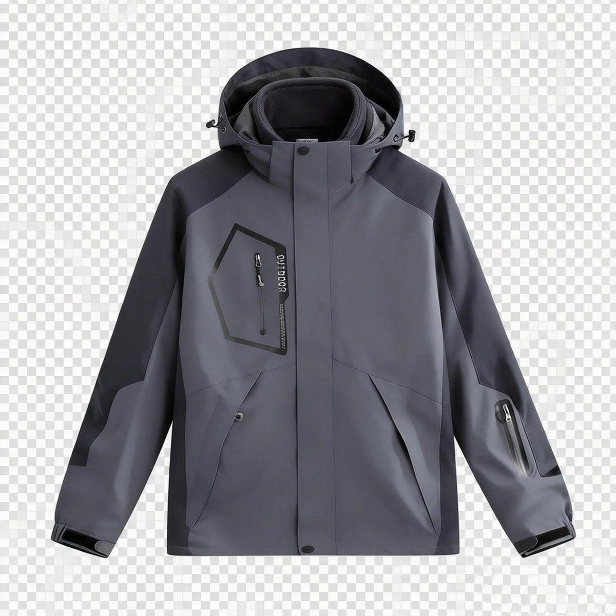 Funktionsjacke Herren 3-in-1 Outdoor Jacke Wasserdicht mit Kapuze
