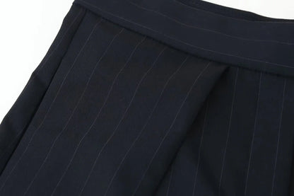 Damen Weite Culotte Hose mit Falten Kurz Weites Bein