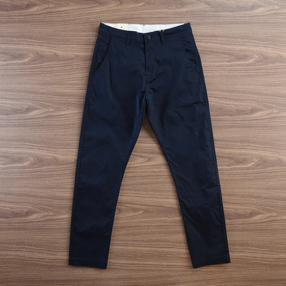 Herren Chino Hose in Dunkelblau, Khaki und Hellbeige, Komfortabler Schnitt