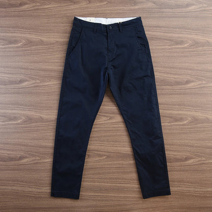 Herren Chino Hose in Dunkelblau, Khaki und Hellbeige, Komfortabler Schnitt