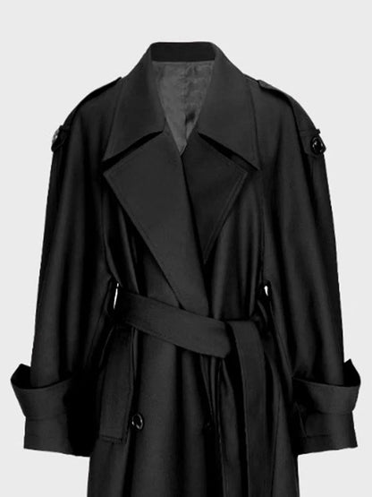 Trenchcoat für Damen mit Gürtel und Doppelreiher