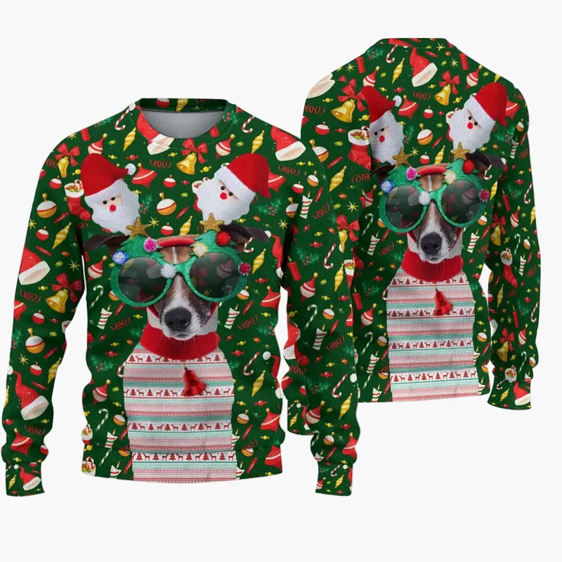 Herren Ugly Christmas Sweater – Lustiger Weihnachtspullover mit Spruch und Motiv, ideal für Weihnachtsfeiern