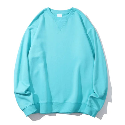 Unisex Langarm Sweatshirt Rundhals Grau meliert