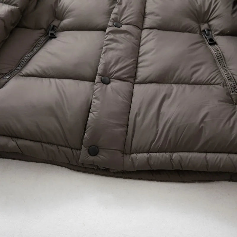 Herren Winter Daunenjacke – Warme Steppjacke mit Kapuze für Alltag und Outdoor