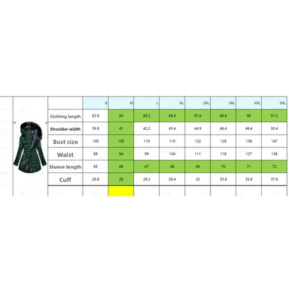 Damen Steppjacke mit Kapuze und Plüschfutter - Warme Winterjacke