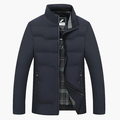 Herren Business Casual Winterjacke – Winddicht, Kältefest, Dick Gefüttert