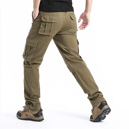 Herren Cargo Hose Freizeithose mit Taschen Outdoor Arbeitshose