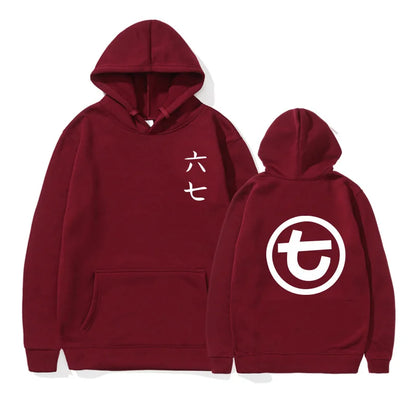 Unisex Kapuzenpullover mit Kängurutasche und Front-/Rückenprint
