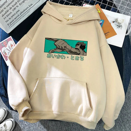 Unisex Kapuzenpullover mit Anime-Druck