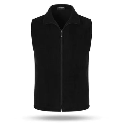 Fleece Weste mit Reißverschluss Stehkragen für Damen